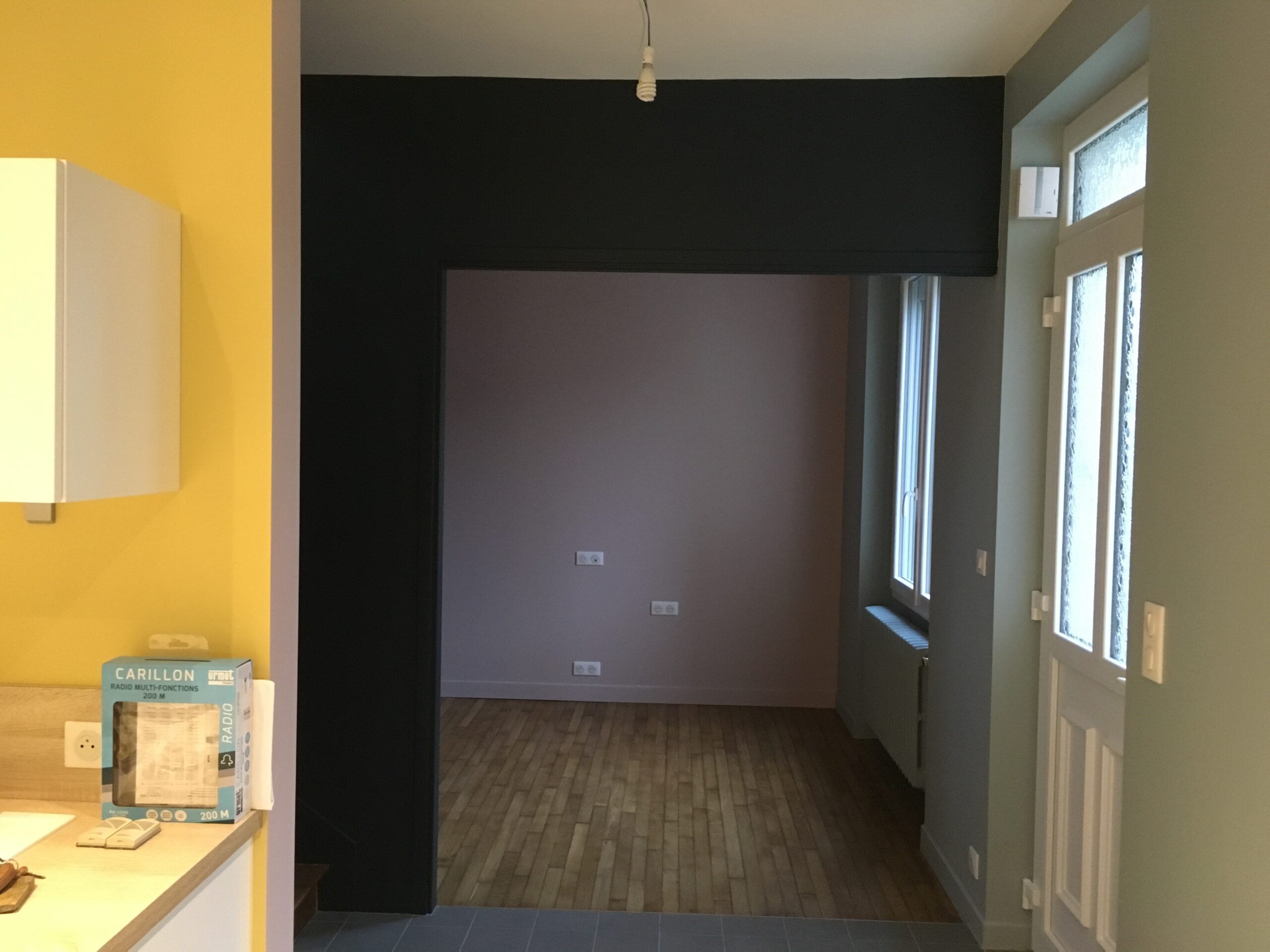 Rénovation en peinture d'un rez-de-chaussée